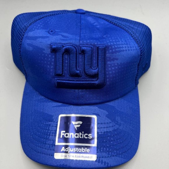 Fanatics Other - New York Giants Trucker Hat Men‎ Blue Camouflage Fanatics NFL Snap Back Cap New